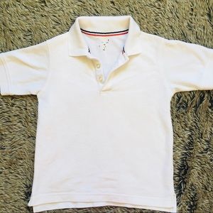 French toast boy white polo Tshirt size small 6/7